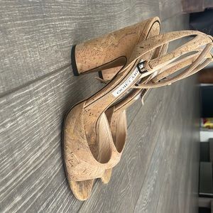 Beautiful Cork Jimmy Choo sandals size 38.5. Retail $725. Great condition